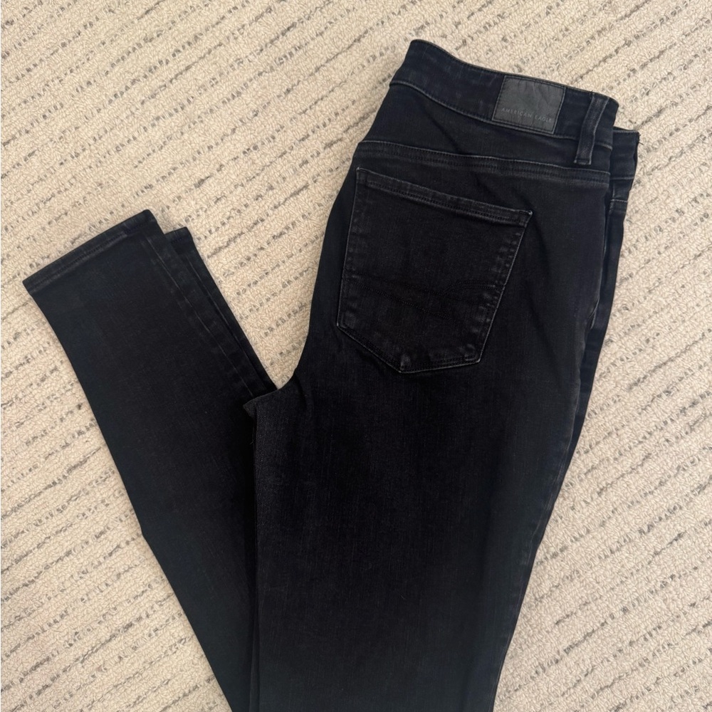 American Eagle Outfitters Black Skinny Jeans - XTALL